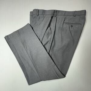 Perry Ellis Portfolio Modern Fit Gray Stretch Dress Pants Mens 42x30 Folio Flex